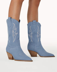 Billini Asha Blue Denim Boots